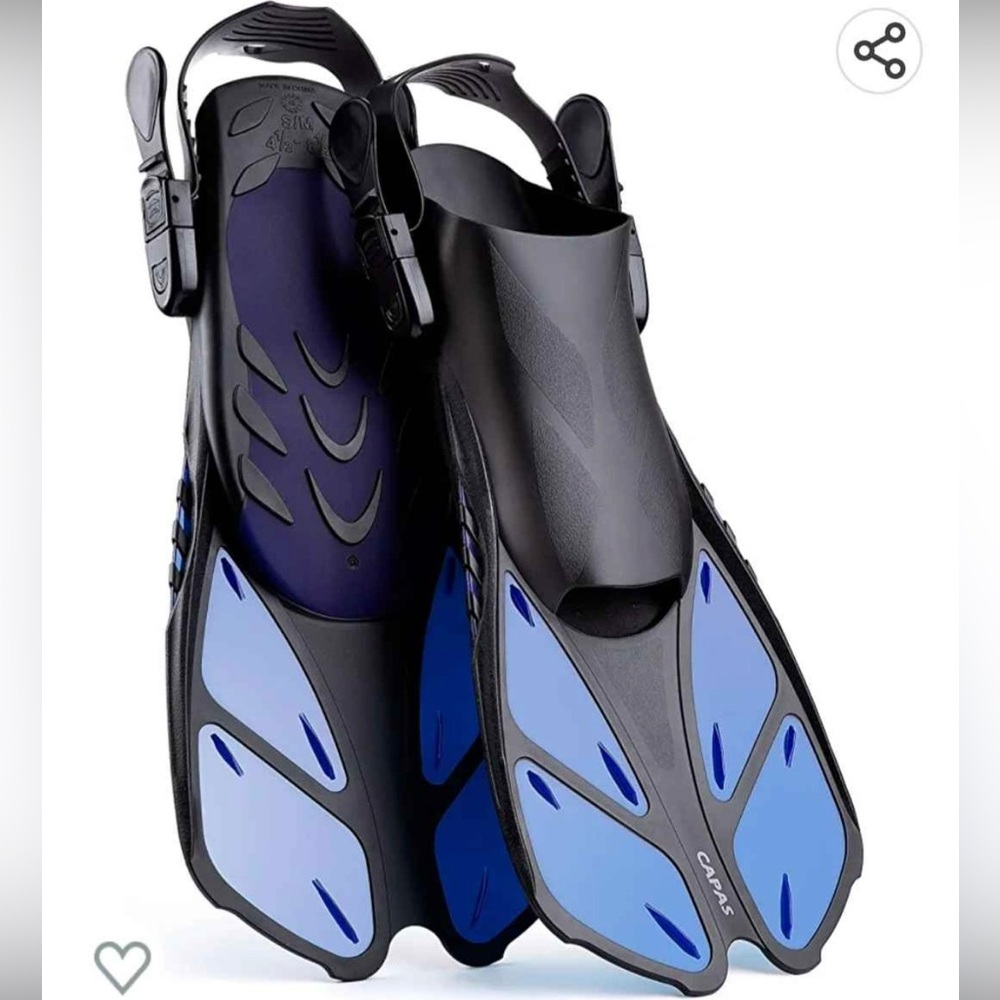 Men's Swim Fins - Black and Blue